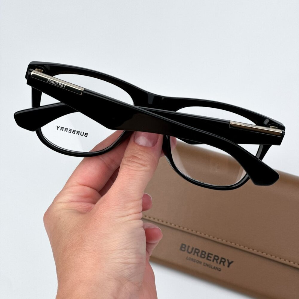 Burberry BE2409 3001 BRAND NEW Eyeglasses Black Square Unisex - Picture 3 of 10